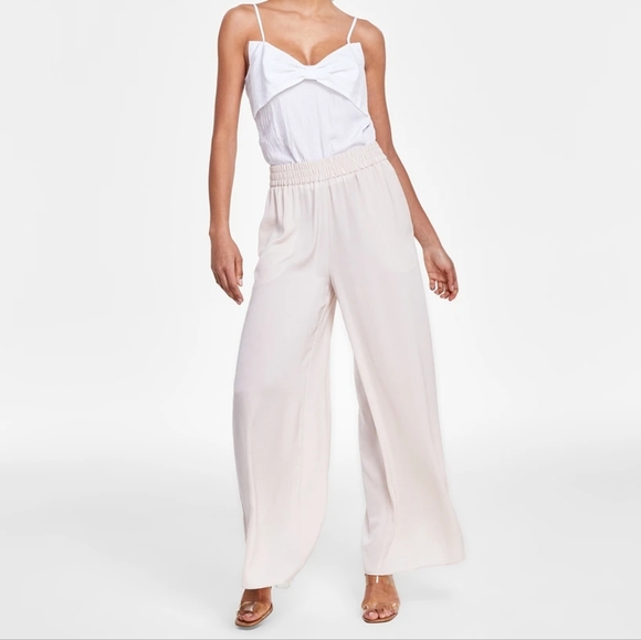 NWT BAR III | Silky Pull On Wide Leg Pants - Picture 2 of 4